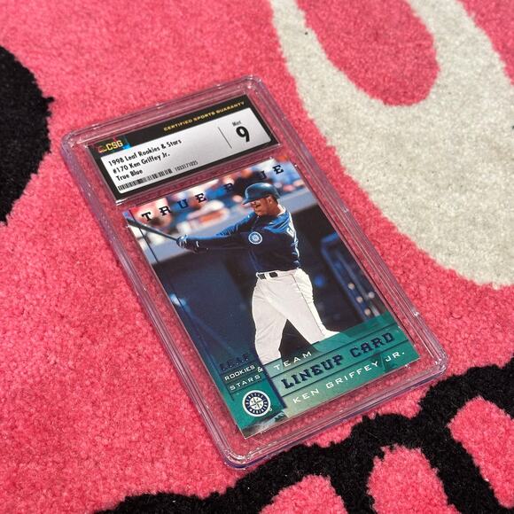 Ken Griffey Jr. – 1998 Leaf Rookies & Stars Team Lineup #170 – CSG 9 - Picture 1 of 6
